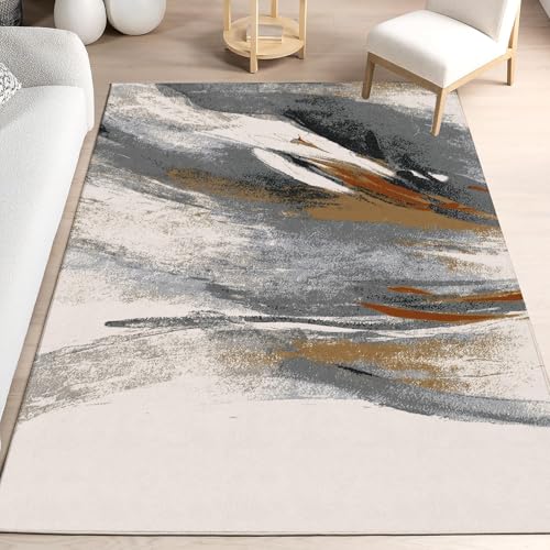 Gikleihwy Teppich Läufer 100x500cm rutschfest Küchenteppich, Waschbar Teppich Läufer FlurTeppich Flur Küchenläufer für Korridor, Modern Vintage Teppichläufer für Wohnzimmer Küche, Anpassbar von Gikleihwy
