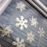 Fensterschmuck Schneeflocke Aus Holz Lasercut Birkensperrholz Im 9Er Set von Gilbert13Design