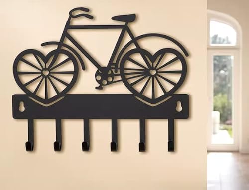 GILDE Garderobe Fahrrad-Herz schwarz aus Eisen von Gilde Handwerk