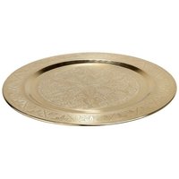 Dekoteller Argore goldfarben Metall - Gilde Dekoteller Argore goldfarben Metall - Gilde von Gilde