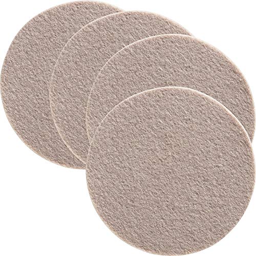 Gilde Untersetzer 4er-Pack Filz beige Größe rund : 10 cm Ø von GILDE