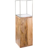GILDE Bodenwindlicht "Kerzenhalter Säule" mit geöltem Mangoholz, Höhe ca. 91 cm GILDE Bodenwindlicht "Kerzenhalter Säule" mit geöltem Mangoholz, Höhe ca. 91 cm von Gilde