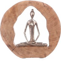 GILDE Dekofigur "Skulptur Health, silber/natur", silberfarben/natur, Aluminium von Gilde