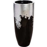 GILDE Pflanzkübel "Übertopf XXL Konus schwarz; silberfarben", (1 St.) von Gilde