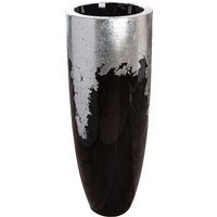 GILDE Pflanzkübel "Übertopf XXL Konus schwarz; silberfarben", (1 St.) von Gilde
