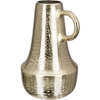 GILDE Tischvase "Lola, in Krugform, Dekovase" Vase aus Aluminium, mit geritzter Oberflächenstruktur, Höhe ca. 30 cm von Gilde