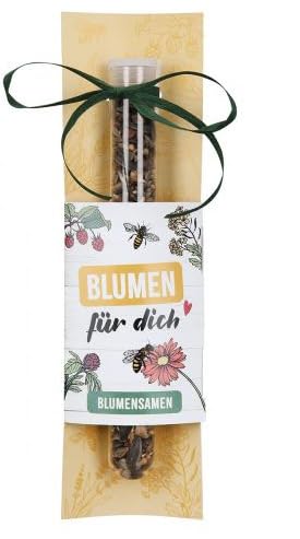 GILDE 1x Blumensamen im Reagenzglas als Geschenk oder Mitbringsel (Blumen für Dich- 53780) von GILDE