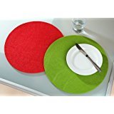 Gilde Filz Untersetzer Rund Durchmeser 35 cm, 4er Set in grün Gilde Filz Untersetzer Rund Durchmeser 35 cm, 4er Set in grün von GILDE