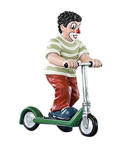 Gildeclown Cityroller Charity - Dekofigur und Sammlerstück in Geschenkkarton - handgefertigt - Mehrfarbig Höhe 13 cm von Gildeclown