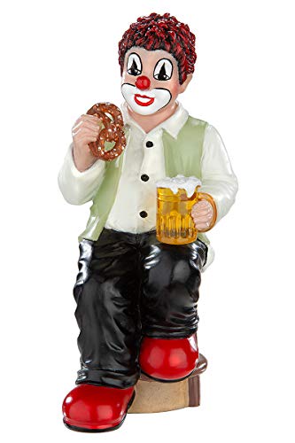 Gildeclown Dekofigur Clown Wandern - Deko und Geschenk - Wanderer Figur Männergeschenk - Dekoration Wohnzimmer Vitrine -12 cm von Gildeclowns