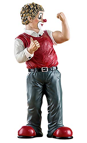 Gildeclown Figur Muckis - Dekofigur und Sammlerstück - Glücksbringer Geschenk Valentinstag Geburtstag - handgefertigt - merhfarbig Höhe 16 cm von Gildeclown