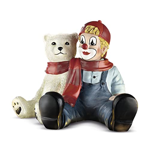 Gildeclowns Deko Figur - Kuschelzeit - Sammlerstück handbemalt Höhe 8 cm - in Geschenkkarton - Geschenk Geburtstag - Glücksbringer Talisman Mutmacher von Gildeclowns