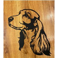 Cocker Spaniel Wandbehang, Metallwandbehänge Für Hundeliebhaber, Personalisierter Hund, Hundegrave, Spaniel, Dame von GillisMetalWorks