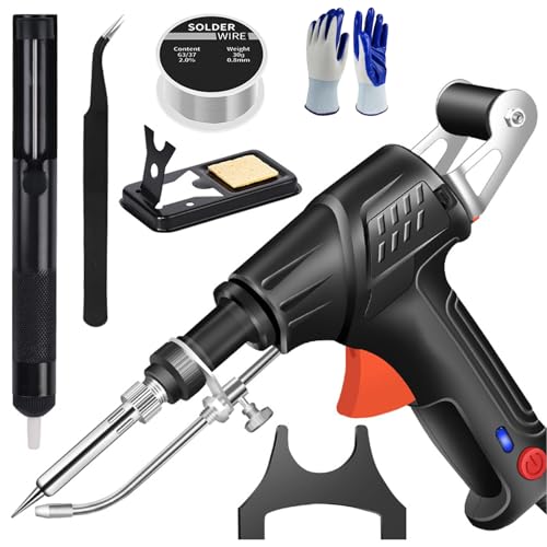Internally Heated Industrial Laser Welding Tools, 3-in-1 Multi-function Soldering Iron Soldering Gun Set, Automatic Corded Solder Iron Internal Heat with Smart Sensor (Black, Internal heating) von Giltpeak