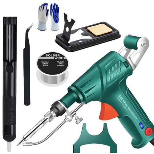 Internally Heated Industrial Laser Welding Tools, 3-in-1 Multi-function Soldering Iron Soldering Gun Set, Automatic Corded Solder Iron Internal Heat with Smart Sensor (Green, Internal heating) von Giltpeak