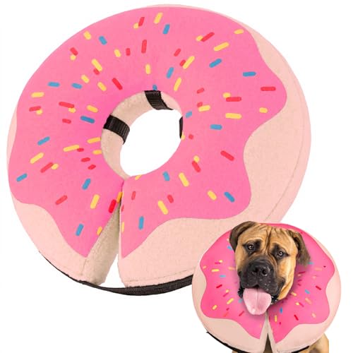 Aufblasbarer Hundekegel - Donut Pink L von Gimars