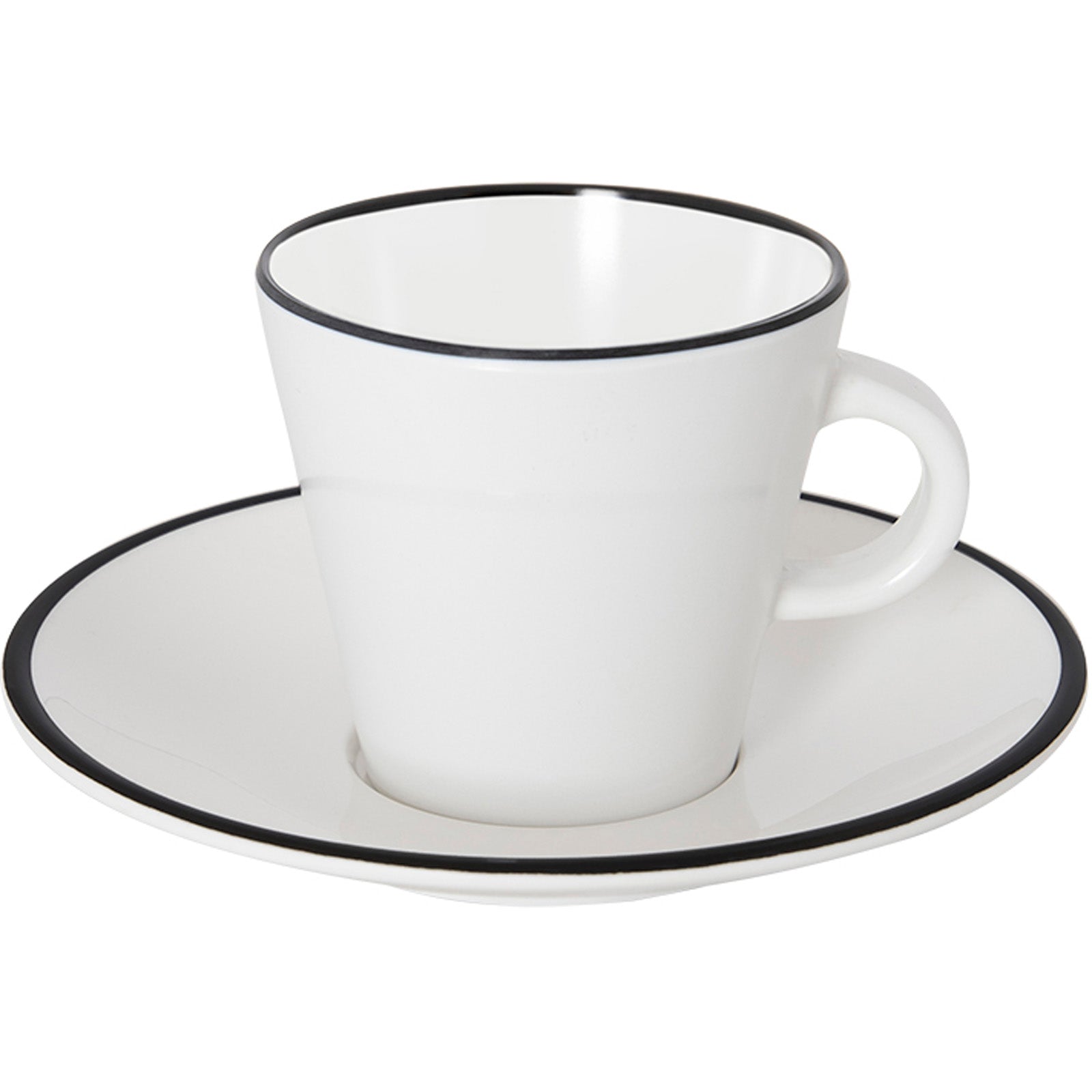 GIMEX Espressotassen Set Linea Line Camping Espresso Kaffee Tasse Unterteller-schwarz GIMEX Espressotassen Set Linea Line Camping Espresso Kaffee Tasse Unterteller-schwarz von Gimex