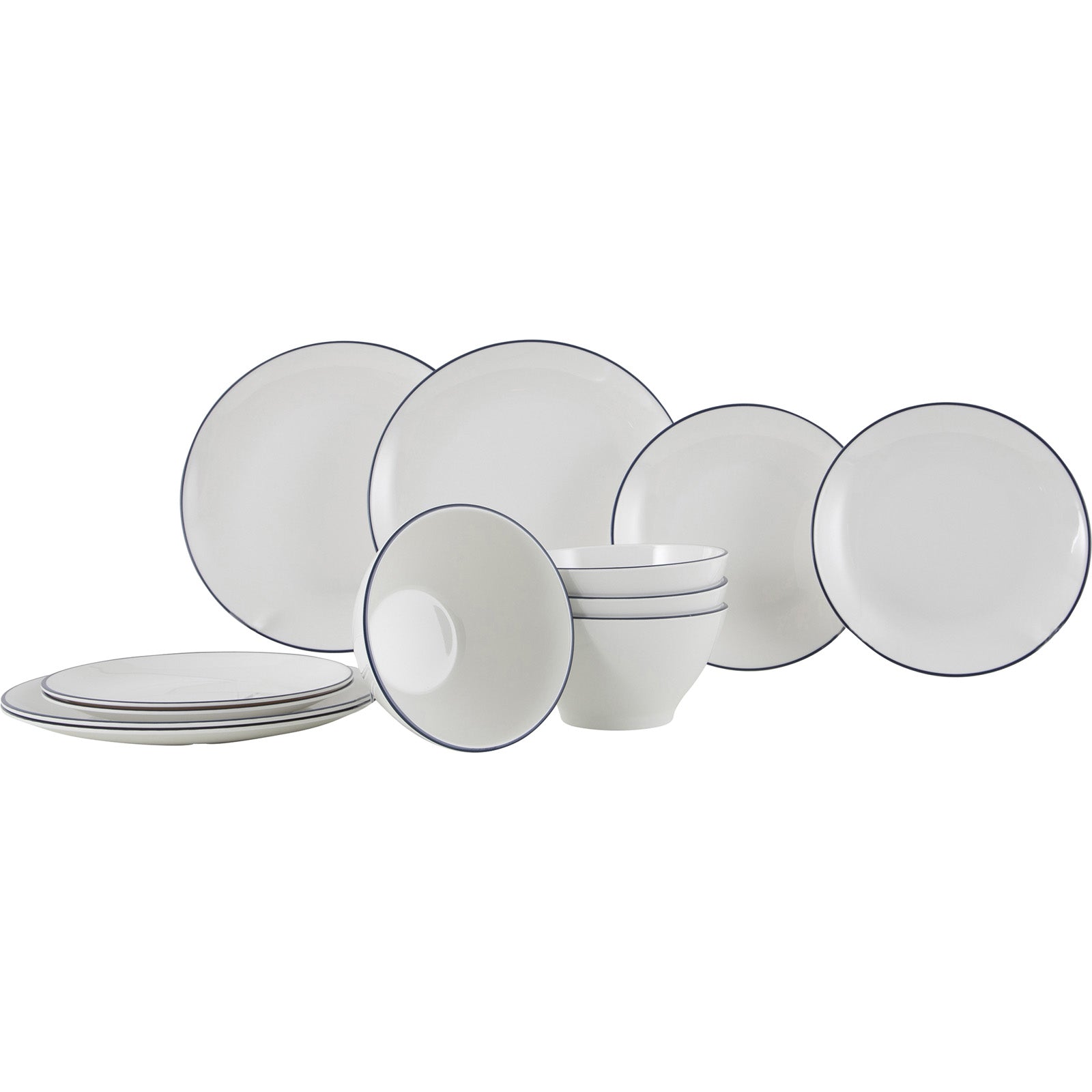 GIMEX Melamin Geschirr Set Linea Line Camping Essgeschirr Reise Picknick Teller-blau GIMEX Melamin Geschirr Set Linea Line Camping Essgeschirr Reise Picknick Teller-blau von Gimex