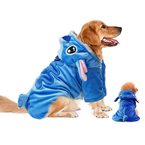 Hundekostüm, Gimilife Hunde-Kapuzenpullover, Hunde-Halloween-Kostüm, Haustier-Weihnachtspyjama-Outfit, Haustiermantel, Cartoon-Kostüme für kleine, mittelgroße und große Hunde und Katzen für Halloween, von Gimilife