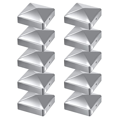 Gimisgu 10 Pfostenkappen 91x91mm Zaunpfosten Metall Zaunpfosten verzinkt Pyramiden Form Pfostenabdeckung Zaunpfosten Kappen für Holzpfosten Abdeckkappen für Zaunpfosten mit Schrauben Silber Gimisgu 10 Pfostenkappen 91x91mm Zaunpfosten Metall Zaunpfosten verzinkt Pyramiden Form Pfostenabdeckung Zaunpfosten Kappen für Holzpfosten Abdeckkappen für Zaunpfosten mit Schrauben Silber von Gimisgu