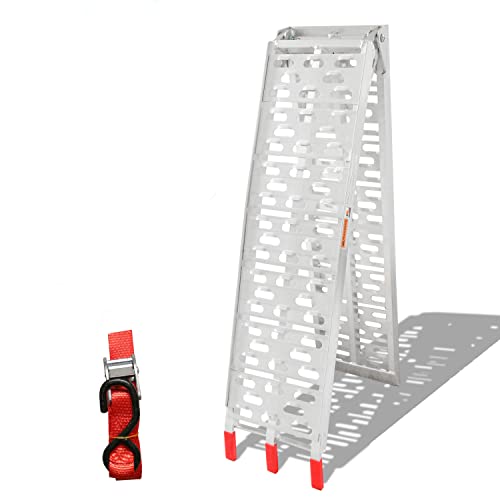 Gimisgu 1x Auffahrrampe Faltbare Laderampen für Motorrad ATV aus Aluminium Verladerampe Klappbar Rampe mit Spanngurt Antirutsch bis zu 340 kg Gimisgu 1x Auffahrrampe Faltbare Laderampen für Motorrad ATV aus Aluminium Verladerampe Klappbar Rampe mit Spanngurt Antirutsch bis zu 340 kg von Gimisgu