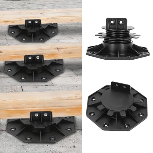 Gimisgu 20 Stück Stelzlager Höhenverstellbar, Stellfuss 30-60mm Plattenlager, Stelzlager für Terrassenplatten-Unterkonstruktion Holz, WPC und Stein, Tragfähigkeit von 800kg Gimisgu 20 Stück Stelzlager Höhenverstellbar, Stellfuss 30-60mm Plattenlager, Stelzlager für Terrassenplatten-Unterkonstruktion Holz, WPC und Stein, Tragfähigkeit von 800kg von Gimisgu