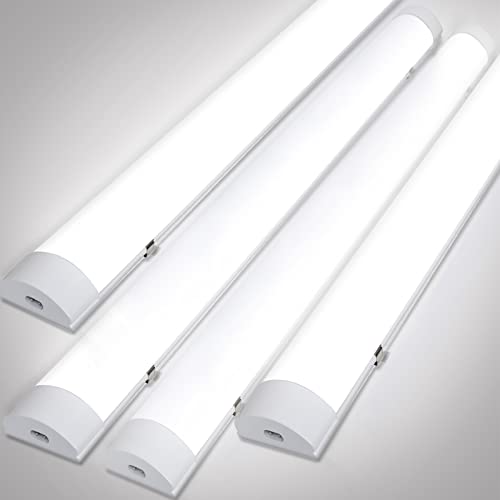 Gimisgu 4x LED Feuchtraumleuchte 120CM, 36W Deckenleuchte Neutralweiß 4000K, Led Röhre IP65, Bürodeckenleuchte Werkstattleuchte für Garage Bad Werkstatt, Weiß von Gimisgu