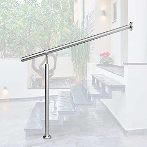 Gimisgu Eingangsgeländer Edelstahl Handlauf, 100cm Geländer Seitliche Montage Winkel Einstellbar Wandhandlauf, inkl.Montagematerial, Treppengeländer Handlauf für Außen Innen, M8399-EM-1x Gimisgu Eingangsgeländer Edelstahl Handlauf, 100cm Geländer Seitliche Montage Winkel Einstellbar Wandhandlauf, inkl.Montagematerial, Treppengeländer Handlauf für Außen Innen, M8399-EM-1x von Gimisgu
