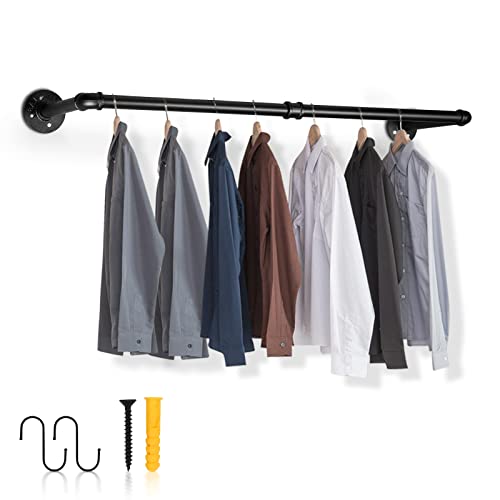 Gimisgu Kleiderstange Wandmontage Garderobenstangen 6er Set 92cm Robuste Kleiderständer 65 kg belastbar Schwarz Wandgarderobe Platzsparend für Flur Wohnzimmer Schlafzimmer Gimisgu Kleiderstange Wandmontage Garderobenstangen 6er Set 92cm Robuste Kleiderständer 65 kg belastbar Schwarz Wandgarderobe Platzsparend für Flur Wohnzimmer Schlafzimmer von Gimisgu