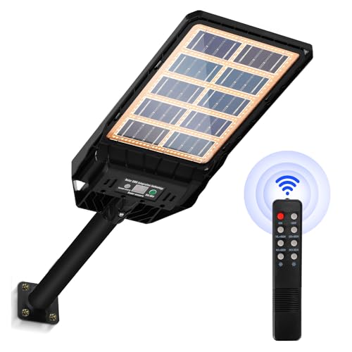 Gimisgu Solarlampen für Außen 200W 1600LM Solar LED Lampe Outdoor Solarleuchte mit Bewegungssensor 6500K Solar Straßenlaterne IP65 Wasserdichte Solar Wandleuchte für Garten, Straße von Gimisgu