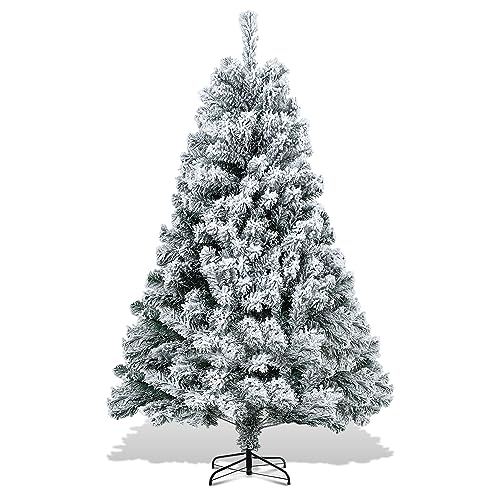 Gimisgu Weihnachtsbaum künstlich mit Schnee, 150cm verschneiter Christbaum mit Metallständer, 550 Spitzen PVC Schwer entflammbarer, Automatischer Tannenbaum Einfacher Aufbau Gimisgu Weihnachtsbaum künstlich mit Schnee, 150cm verschneiter Christbaum mit Metallständer, 550 Spitzen PVC Schwer entflammbarer, Automatischer Tannenbaum Einfacher Aufbau von Gimisgu