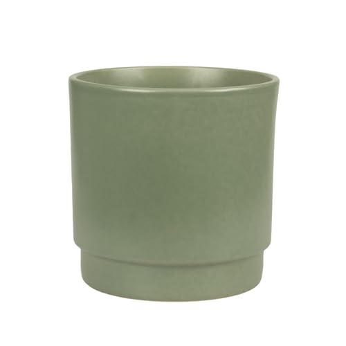 Gina Da Eno Topf Blumentopf, Keramik, Matt Enomatt, ⌀15cm (Olive Matt, ⌀13) von Gina Da