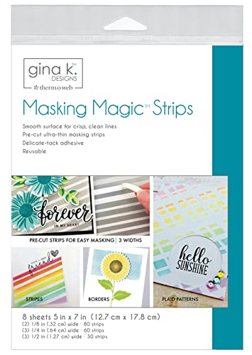 Gina K Designs Masking Magic Strips 8/Pkg- von Thermoweb