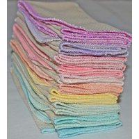 2-Lagige 14x14 Große Papierlose Handtücher Oder Servietten Aus Ungebleichter Baumwolle Ihrer Wahl Der Farbkante Handgefertigt in Den Usa von GinasSoftClothShop