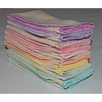 2 Lagige Papierlose Handtücher Aus Bio-Baumwolle - 36x36 cm Unpapiertücher Bio-Vogelaugen-Baumwolle 10Er Set Handgefertigt in Den Usa von GinasSoftClothShop