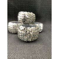 Silberfarbener Serviettenringhalter Mit Pailletten Glitzernde Serviettenring-Halterung, Für Besondere Anlässe Silberfarbener Serviettenringhalter Mit Pailletten Glitzernde Serviettenring-Halterung, Für Besondere Anlässe von GinasVintageDelights