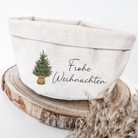 Brötchenkorb | Brotkorb Aus Baumwolle Aufbewahrungskorb Frohe Weihnachten Brötchenkorb | Brotkorb Aus Baumwolle Aufbewahrungskorb Frohe Weihnachten von GinasWunderwerke