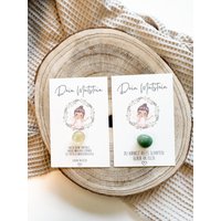 Mutstein Mit Karte Fee | Glücksstein Glücksbringer Geschenk Einschulung Mutmacher Personalisiert Spruch Wunschtext Mutstein Mit Karte Fee | Glücksstein Glücksbringer Geschenk Einschulung Mutmacher Personalisiert Spruch Wunschtext von GinasWunderwerke
