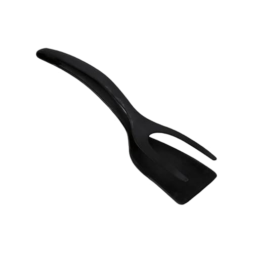 2 in 1 Spatel und Zange,Fried Egg Spatula pfannenwender küchenhelfer zange aus Nylon Spatula Tong zum Greifen und Wenden von Spiegeleiern Pfannkuchen Brot Rindfleisch von Ginddy