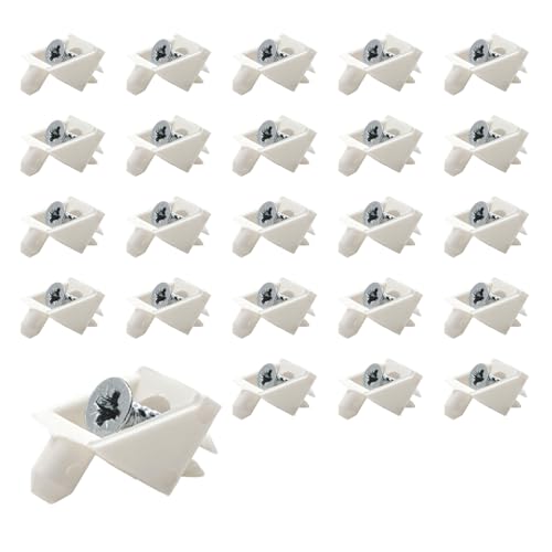 Ginddy Einlegeboden Halter,24 Pcs Regalhalterung Weiß Fachbodenträger Bodenträger für Einlegeböden Einlegeboden Kleiderschrank für Möbel Bücherregale Schränke Küchenschrank Ginddy Einlegeboden Halter,24 Pcs Regalhalterung Weiß Fachbodenträger Bodenträger für Einlegeböden Einlegeboden Kleiderschrank für Möbel Bücherregale Schränke Küchenschrank von Ginddy