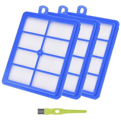 HEPA13 Filter für AEG LX7 LX8 LX9 VX6 VX7 VX8 VX9 Animal Performer Staubsauger, Allergie Ersatzfilter für Philips FC8038/01 FC9150, AEG AFS1W AEF12 Turbo Cyclonic, Electrolux EFH12 Zubehör (3 Stück) von Ginesker
