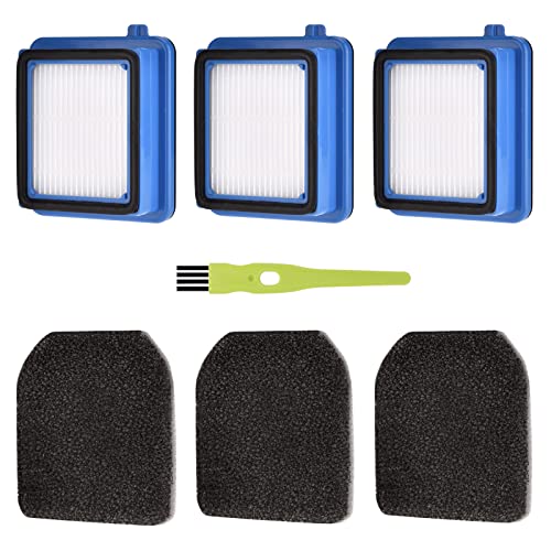 QX7 Filter Zubehör Set für AEG QX6 QX7 QX8-2 Staubsauger Ersatzteile Ersatzfilter für AEG ASKW1 Filter mit 3 Vormotorfilter 3 Hygienefilter Waschbar 1 Reinigungsbürste von Ginesker