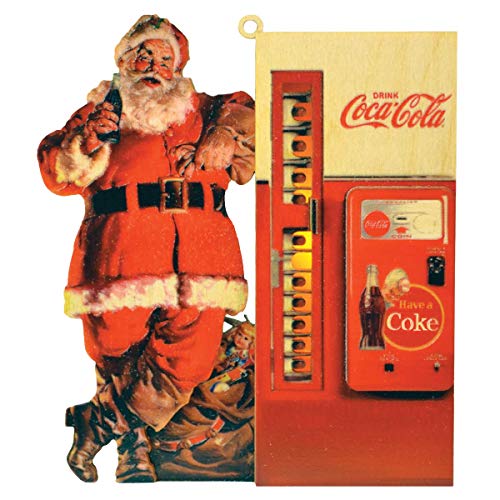 Ginger Cottages Coca-Cola Santa Coke Maschine (CCO104) Ornament, Mehrfarbig von Ginger Cottages