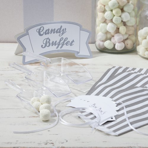 Candy Bar Süßigkeiten Set für Hochzeit oder Party - 3 Kellen, 25 Tüten, 1 Schild, 4 Etiketten von Ginger Ray