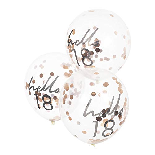 Ginger Ray Dekorative Partyballons, Rotgold, 45,7 cm, 5 Stück von Ginger Ray