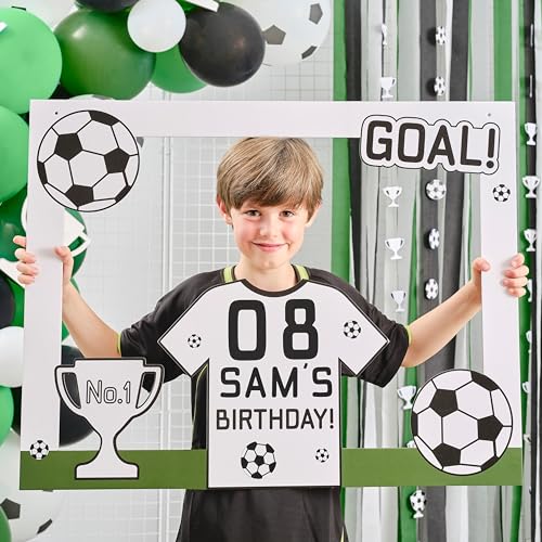 Ginger Ray Personalisierbare Fußball-Party-Fotokabinen-Bilderrahmen, Party-Selfie-Dekoration, Einheitsgröße von Ginger Ray