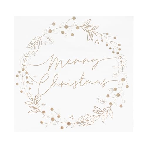 Ginger Ray Gold Paper Goldpapier Merry Christmas, Multicolor, Mittel von Ginger Ray
