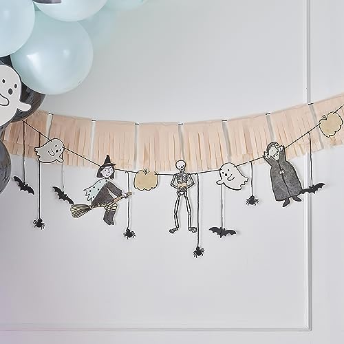 Ginger Ray Halloween Bunting & Tassel Hexe, Vampir, Geister und Skelett Girlande Dekoration von Ginger Ray