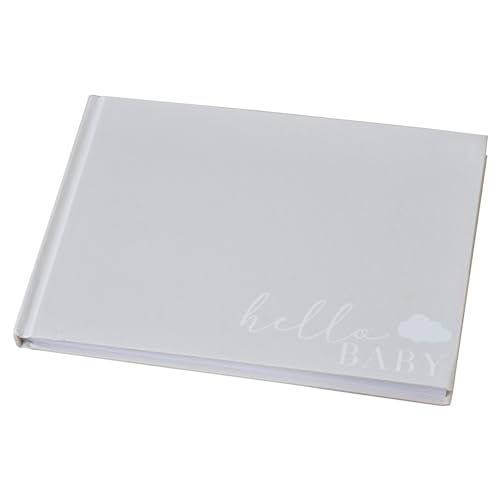 Ginger Ray Hello Baby Shower oder Taufe Gästebuch oder Fotoalbum mit festem Einband, 32 Seiten, cremefarben, weiß Ginger Ray Hello Baby Shower oder Taufe Gästebuch oder Fotoalbum mit festem Einband, 32 Seiten, cremefarben, weiß von Ginger Ray