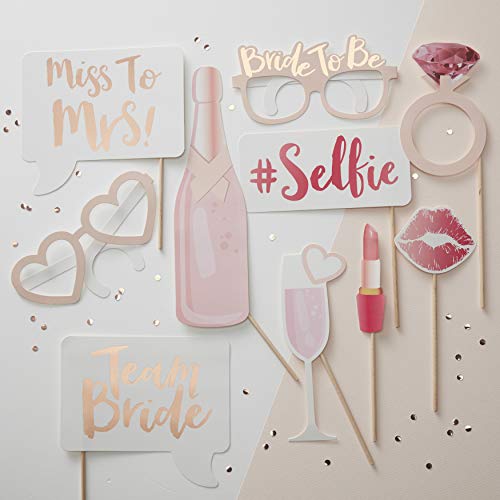 Ginger Ray Hen Party Rose Gold Team Bride 10 Stück, Geblümt, 10er-Pack Ginger Ray Hen Party Rose Gold Team Bride 10 Stück, Geblümt, 10er-Pack von Ginger Ray